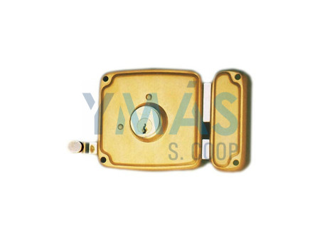 CERRADURA DE SOBREPONER 4125-HB100 DERECHA PINTADA UCEM                  