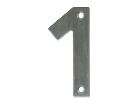NUMERO ACERO INOXIDABLE 10 CM " 1 "