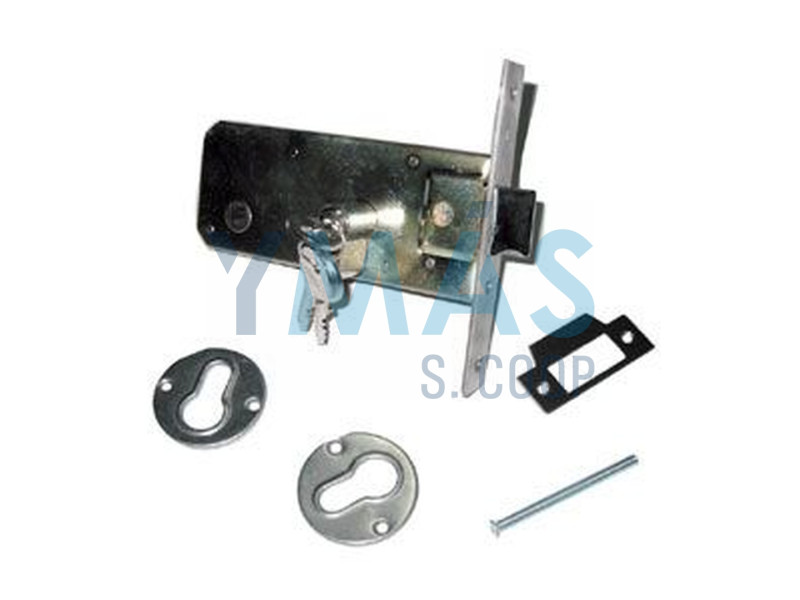 CERRADURA EMBUTIR 70MM BOMBILLO LATON