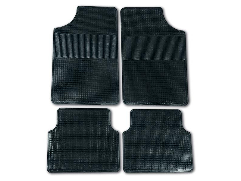 JUEGO 4 PIEZAS ALFOMBRAS GOMA BINGO DELANTERAS 70 X45 CM // TRASERAS 42 X 39 CM