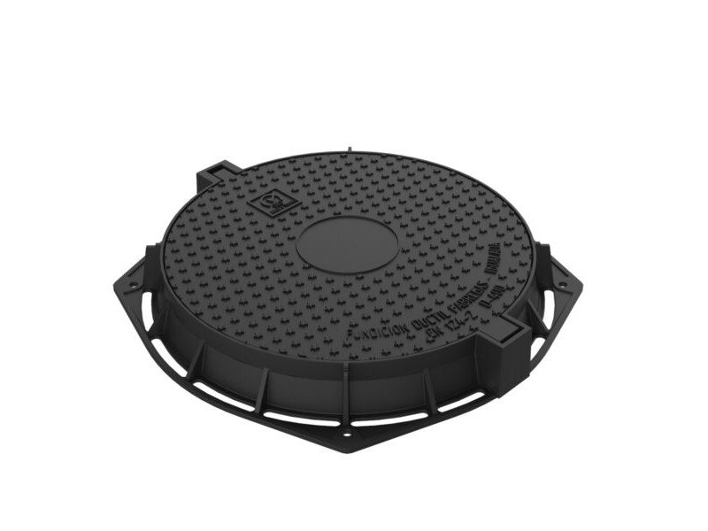 TAPA Y MARCO 600 MM EN FUNDICION DUCTIL D - 400