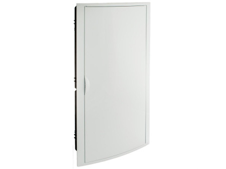 CAJA DE DISTRIBUCION DE EMPOTRAR DE 40 ELEMENTOS + 4 PRECINTABLES 320 X 670 X 75 MM MARCO Y PUERTA BLANCO