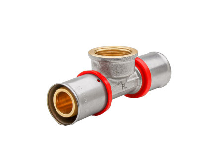 TE HEMBRA MULTICAPA PRESS TIPO U-ROJO 16 X 1/2"