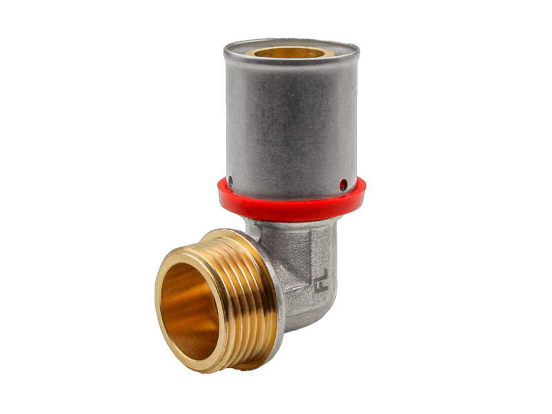 CODO MACHO 90º MULTICAPA PRESS TIPO U-ROJO 16 X 3/4"