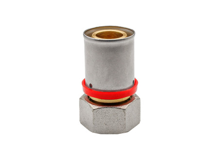 RACOR HEMBRA TUERCA MOVIL MULTICAPA PRESS TIPO U-ROJO 20 X 1/2"
