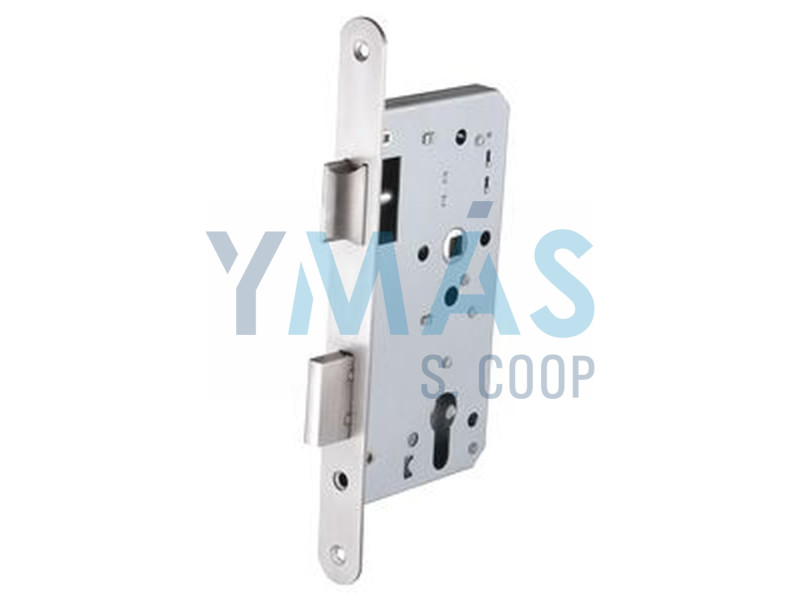 CERRADURA MADERA 1P INOX E9020/50 REDONDO DESLIZANTE 72