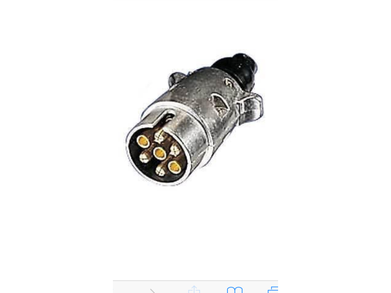 CONECTOR REMOLQUE MACHO METALICO 7P