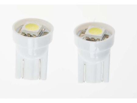 2 LAMPARAS T10 W5W LED BULB 1SMD 5050 WHITE