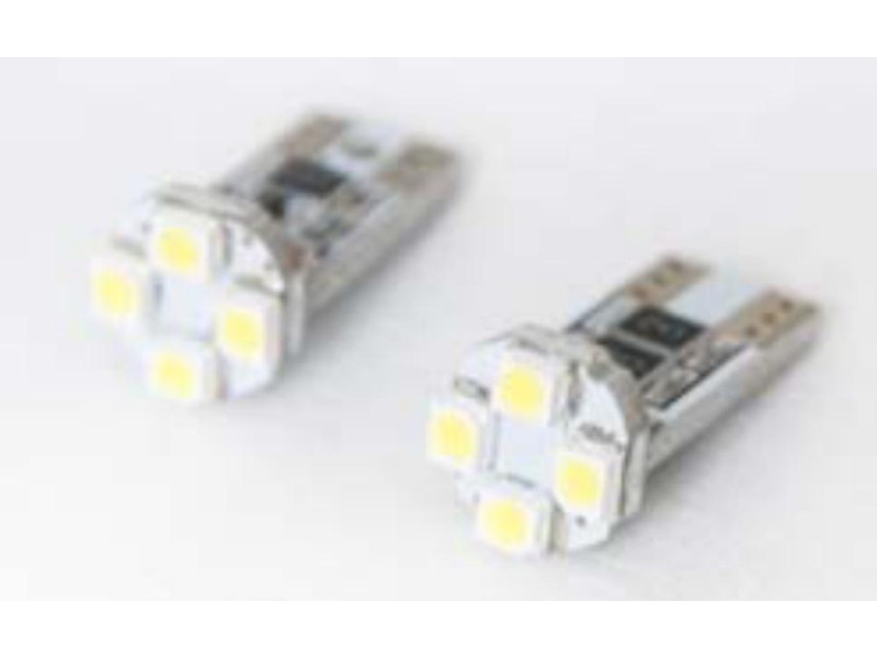 T10 CANBUS 4SMD3528 12V WHITE 2 UNIDADES