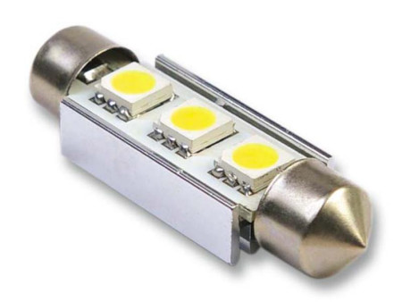12V 3SMD 5050 T11*36MM BLANCO 1 UNIDAD BLISTER CANBUS