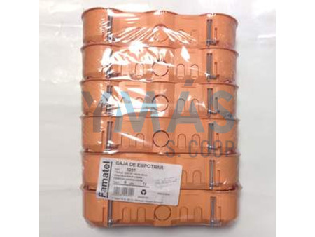CAJA EMPOTRAR PLADUR TRIPLE 67 X 45 MM