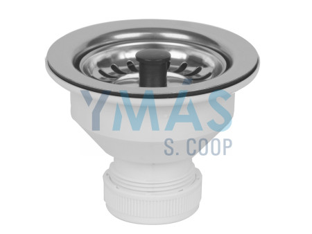 VALVULA CESTA 115MM 1-1/2" CON TAPON "TEKA INOX"