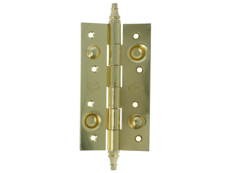 BISAGRA 561 150 X 82 X 3 MM ACERO LATONADO BARNIZ
