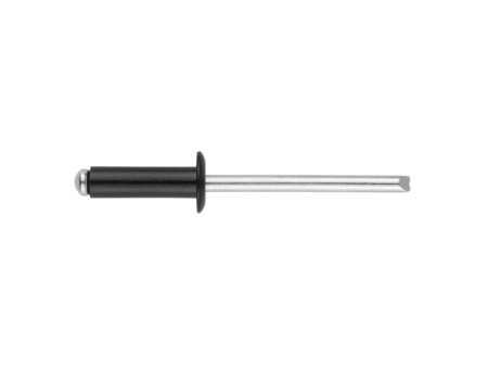 REMACHE CABEZA ALOMADA DIN-7337 ALUMINIO COLOR NEGRO 4.8 X 16MM