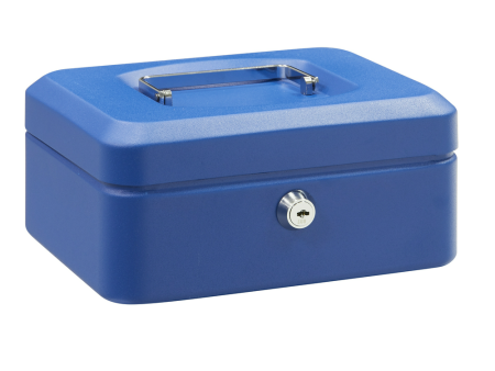 CAJA CAUDALES ELEGANT AZUL 200 X 160 X 90 CON BANDEJA