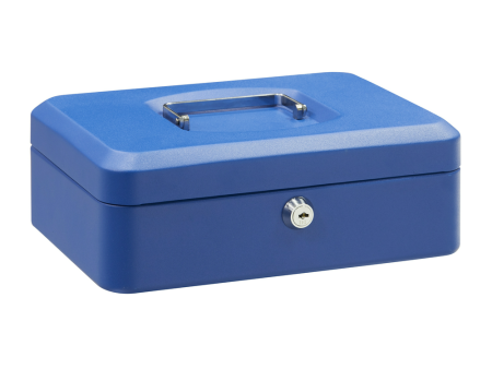 CAJA CAUDALES ELEGANT AZUL 250 X 180 X 90 CON BANDEJA