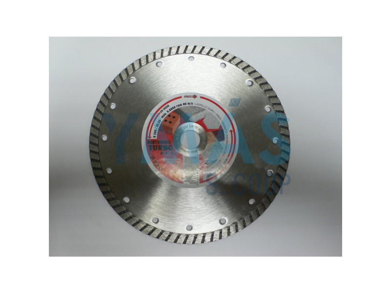 DISCO DIAMANTE 230MM HARTMETALL TURBO MUSSOL WHT230                