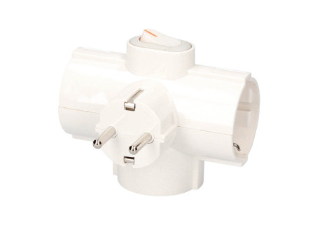 LADRON TRIPLE SALIDA SUCKO CON INTERRUPTOR