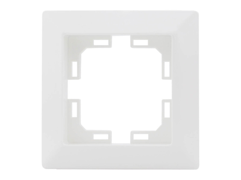 EMBELLECEDOR DE EMPOTRAR PARA 1 MODULO HUECO BLANCO