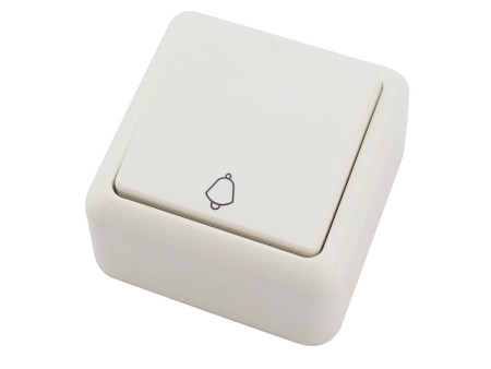 PULSADOR SUPERFICIE CAMPANA BLANCO 10A 250V