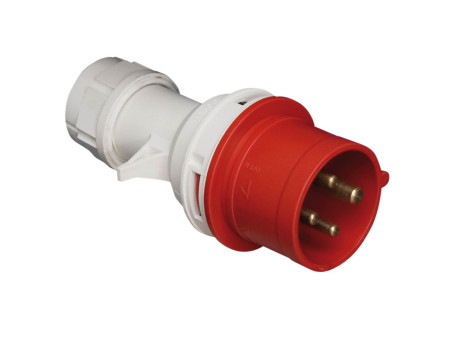 CLAVIJA CETAC AEREA MACHO 16A 3 POLOS + TIERRA 380V