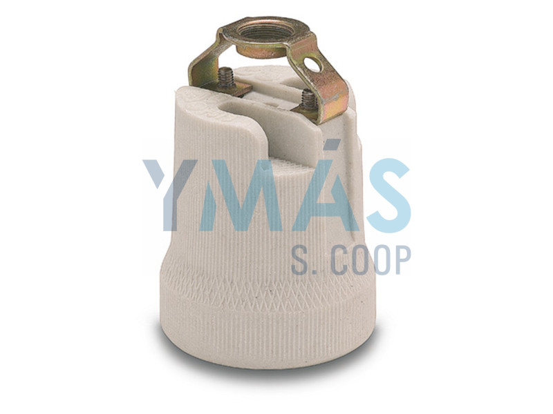 PORTALAMPARAS CERAMICA E-27 M10 X 100 GRIS
