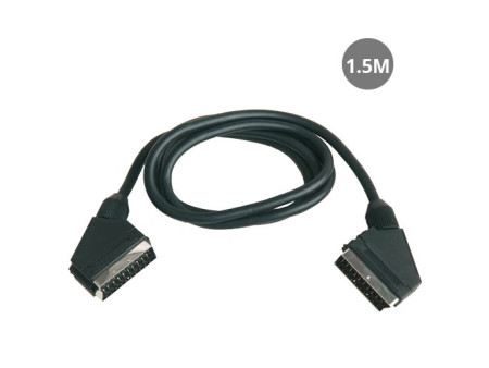 CABLE EURO MACHO A EURO MACHO 1.5M 21 PIN 0.D 8MM