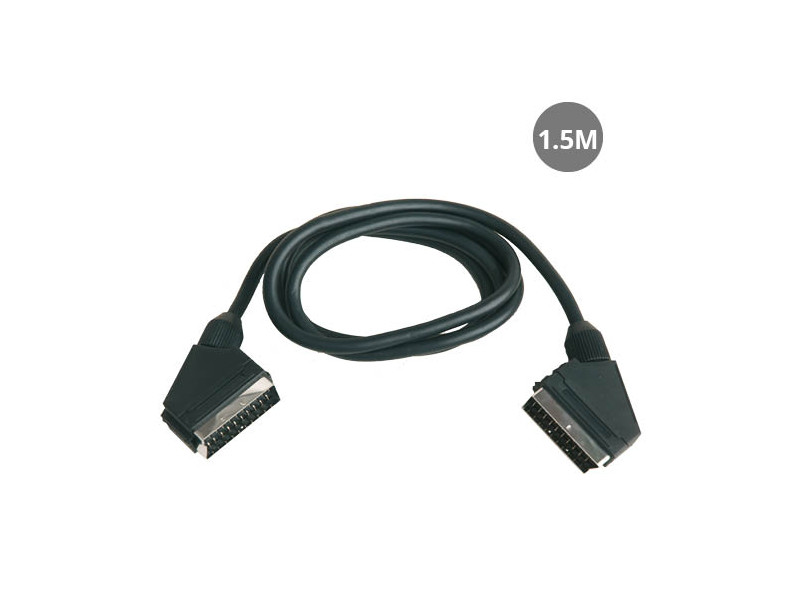 CABLE EURO MACHO A EURO MACHO 1.5M 21 PIN 0.D 8MM