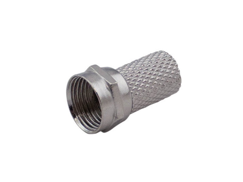 CONECTOR F DOBLE HEMBRA CON TUERCA 7MM