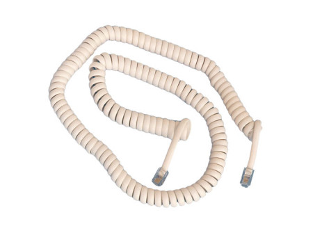 CABLE RIZADO TELEFONO 4P4C A 4P4C 2.10M