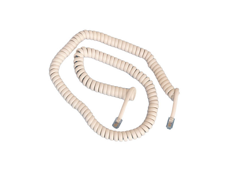CABLE RIZADO TELEFONO 4P4C A 4P4C 2.10M