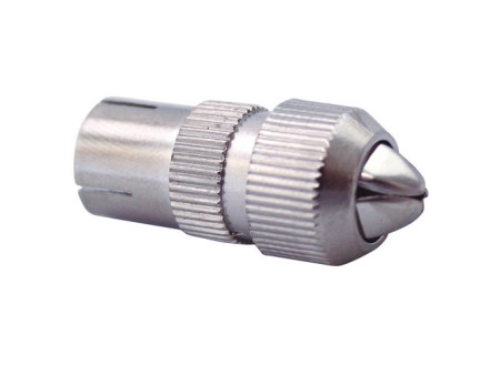 CONECTOR TV RECTO METALICO HEMBRA BLINDADO 9,5MM
