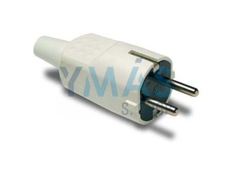 CLAVIJA GOMA AEREA 16A 250V BLANCA TT             