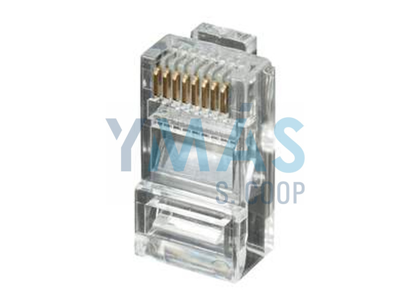 CONECTOR RJ45 8 VIAS RED TRANSPARENTE