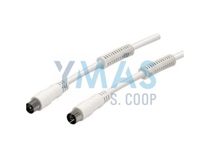 PROLONGADOR COAXIAL TV MACHO - HEMBRA 2,5 MTS. BLANCA