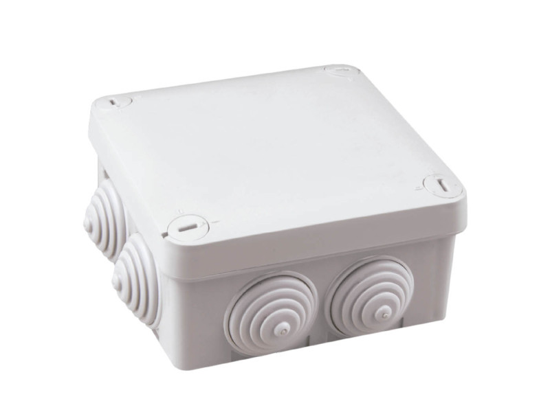 CAJA EMPALME CUADRADA 105 X 105 X 40 MM IP65 GRIS