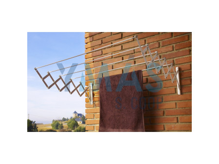TENDEDERO EXTENSIBLE DE ACORDEON 101 X 71CM BLANCO