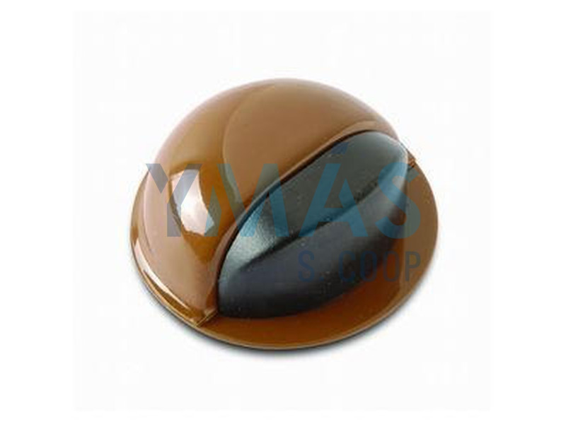 TOPE DE PUERTA ADHESIVO BASE REDONDA MARRON BRINOX 9004-5M