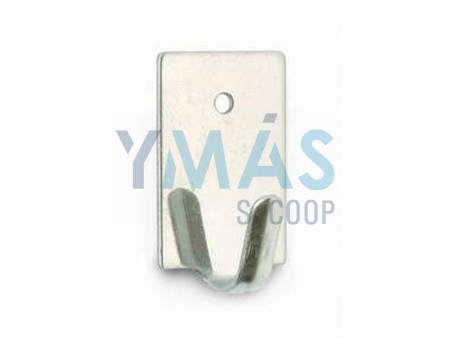 MINI PERCHA ADHESIVA ACERO INOXIDABLE 4 UNIDADES    