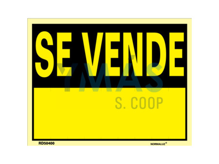 CARTEL PVC "SE VENDE" 350 X 450MM