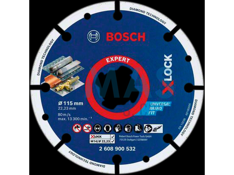 DISCO AMOLADORA X LOCK EXPERT DIAMANTE METAL 115MM 