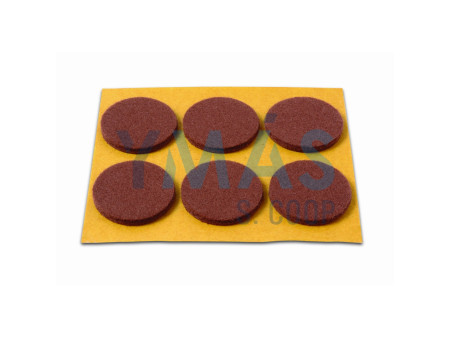 DESLIZADOR FIELTRO 6 DISCOS MARRON BRINOX 7075                        