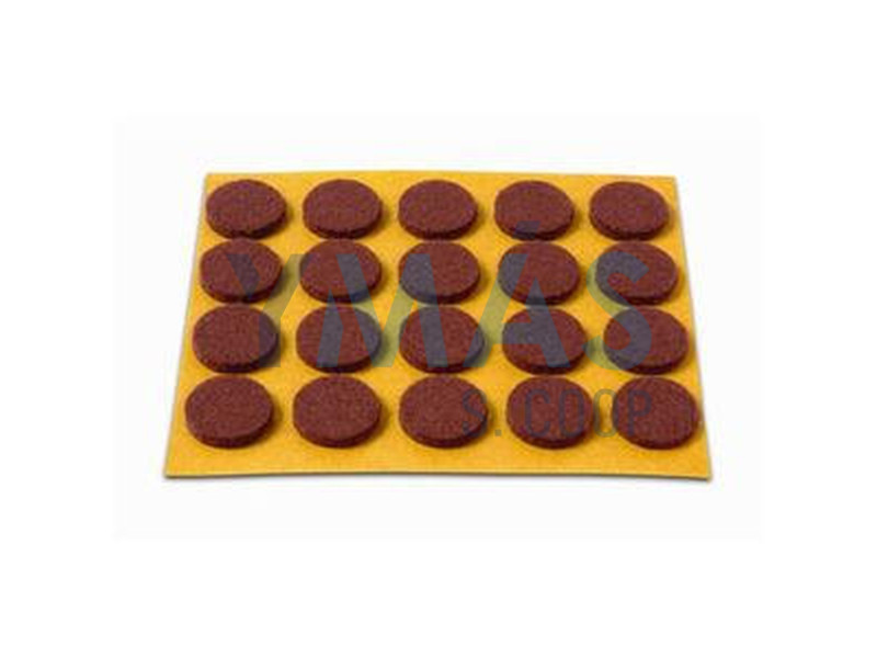 DESLIZADOR FIELTRO PARA SILLAS MARRON 16MM