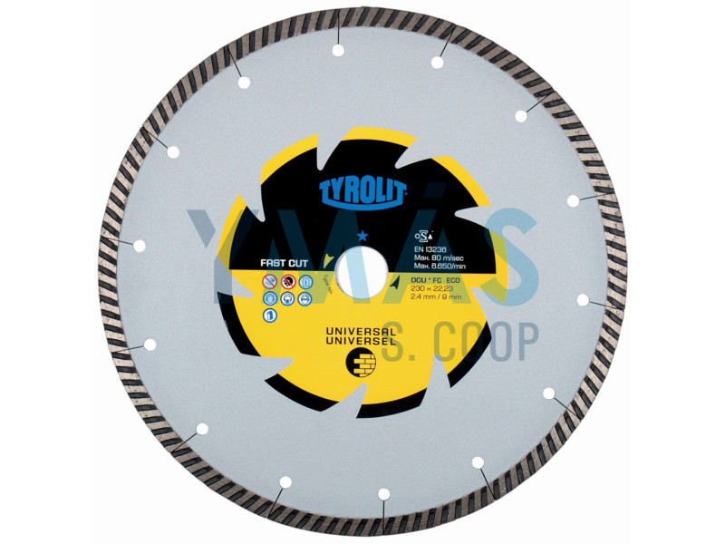 DISCO DIAMANTE ECO TURBO 115 X 22,23MM TYROLIT 30002019