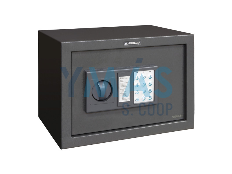 CAJA FUERTE SOBREPONER ELECTRONICA CON POMO 200 X 310 X 200MM BLOQUEO DE APERTURA