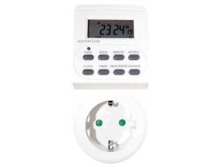 TEMPORIZADOR DIGITAL DIARIO/SEMANAL 2P + TT LATERAL 3500W 16A 230V