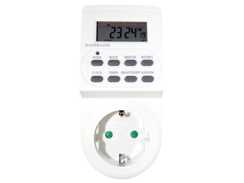 TEMPORIZADOR DIGITAL DIARIO/SEMANAL 2P + TT LATERAL 3500W 16A 230V