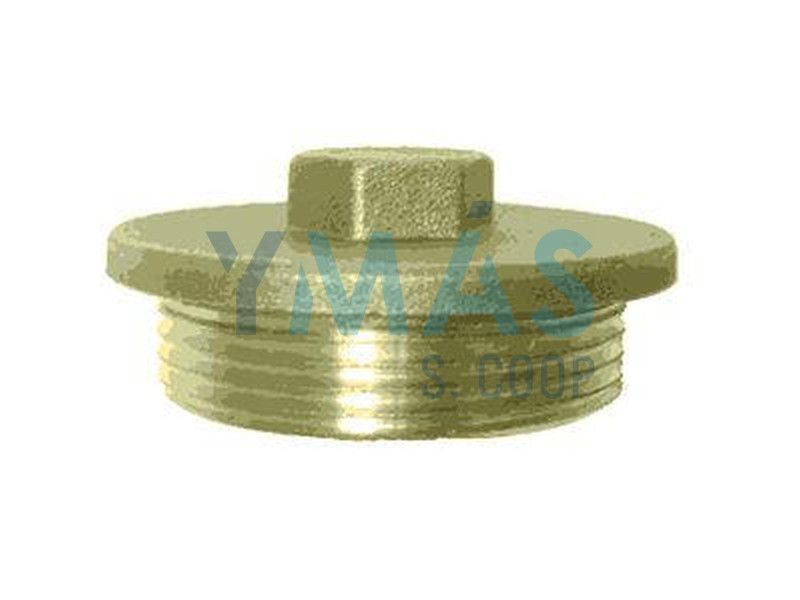 TAPON ROSCA MACHO 1/2" LATON