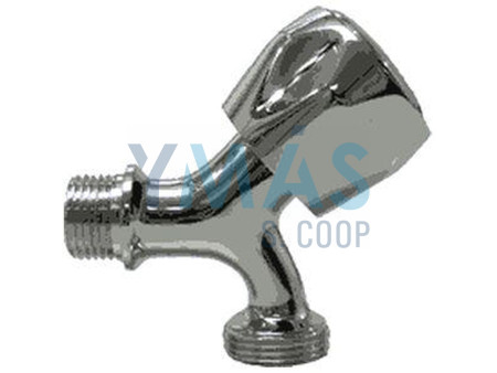 GRIFO LAVADORA SENCILLO METAL 1/2" X 3/4" CROMO                     