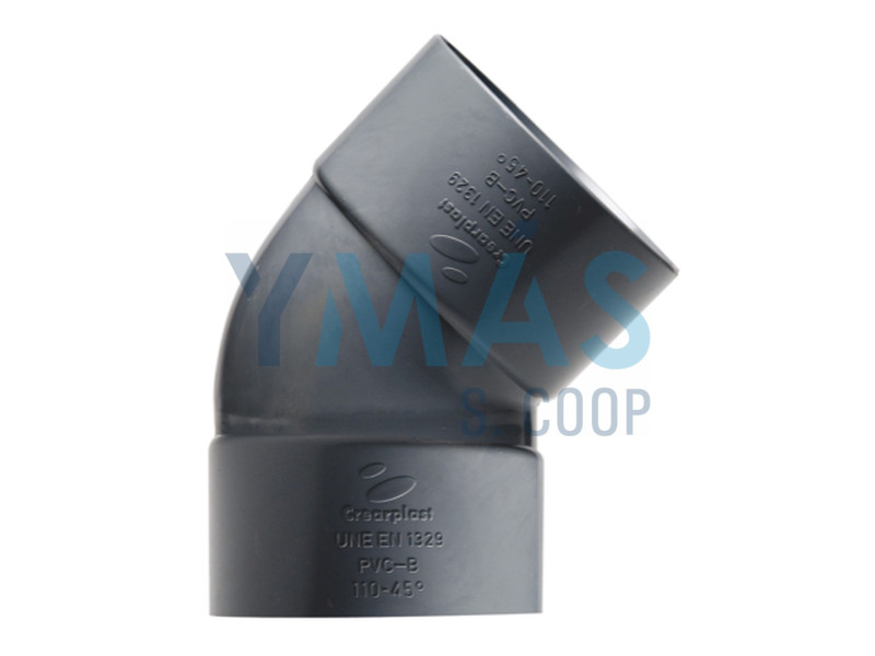 CODO 45 ENCOLAR M - H 50 MM PVC EVACUACION